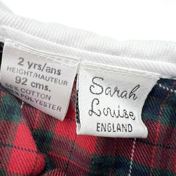 Sarah Louise England Holiday Plaid Collared Dress - Picture 9 of 9